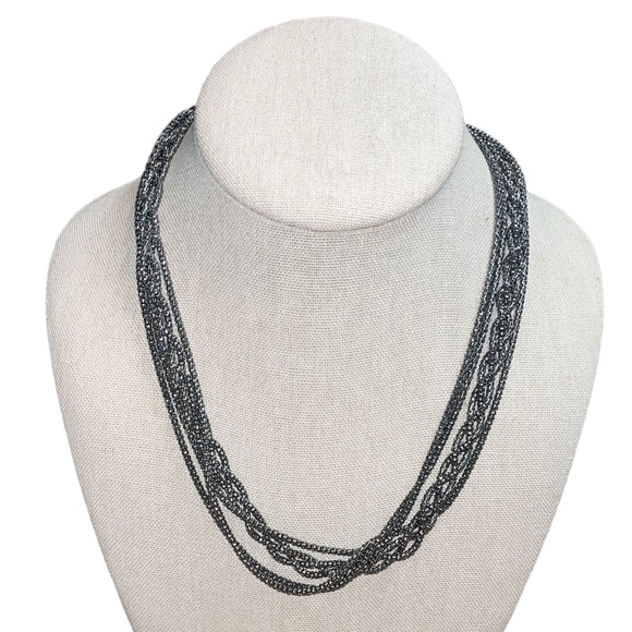 J. Jill Jewelry - J Jill Gunmetal Color Strand Necklace